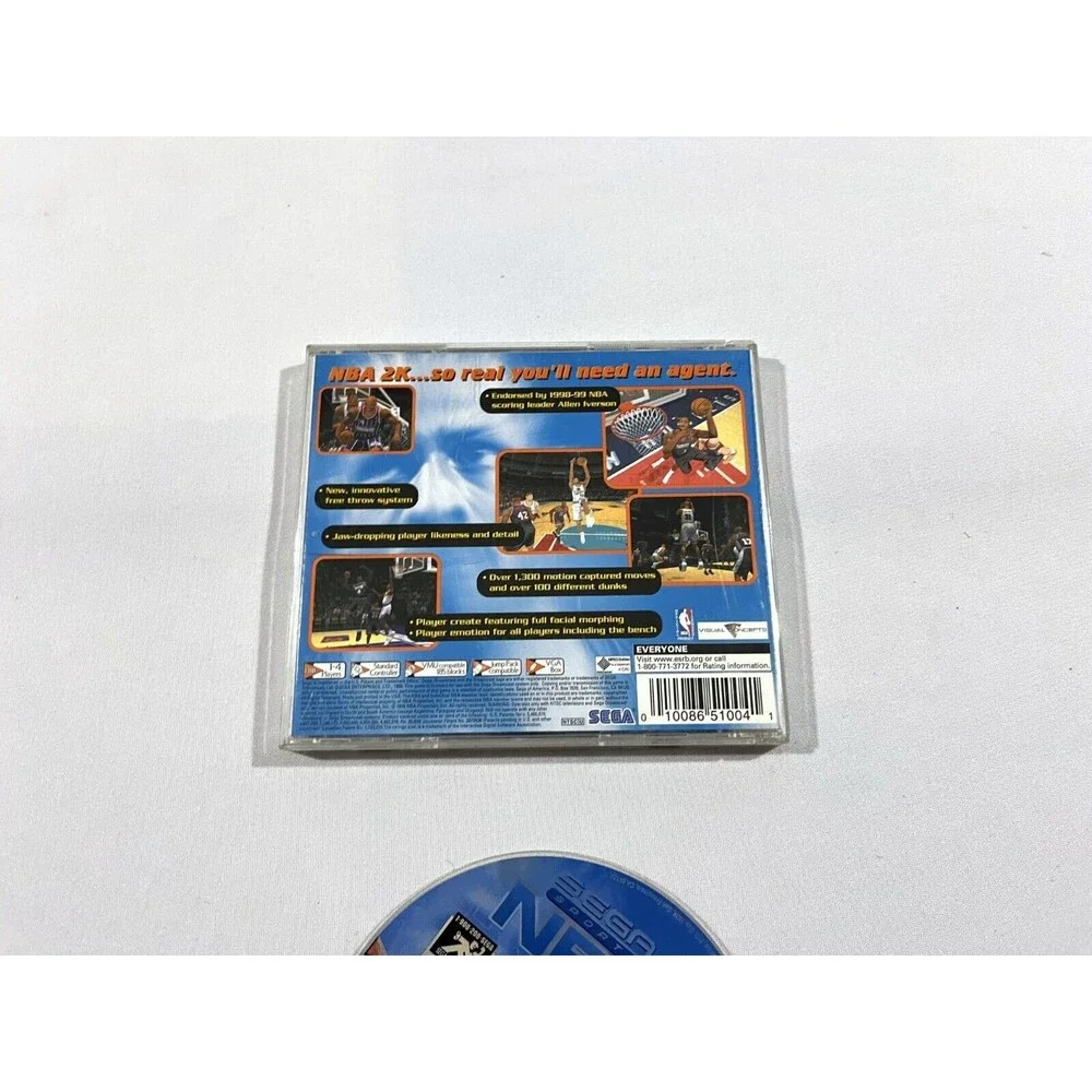 NBA 2k SEGA Dreamcast (1999) CiB Clean Tested AI Vintage Y2K Retro Game